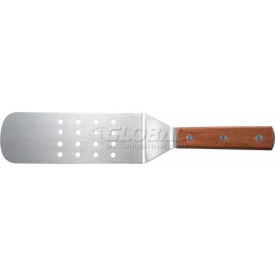 Winco  Dwl Industries Co. TN409 Winco TN409 Perforated Blade Flexible Turner, 9-1/2"L Blade, 3"W, Wooden Handle image.