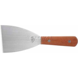 Winco  Dwl Industries Co. TN526 Winco TN526 Blade Scraper, 3"L Blade, 4"W, Wooden Handle image.