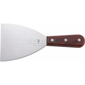 Winco  Dwl Industries Co. TN54 Winco TN54 Blade Scraper, 4-1/2"L Blade, 4"W, Wooden Handle image.