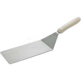 Winco  Dwl Industries Co. TWP-42 Winco TWP-42 Turner, 4"L Blade, 8"W, White Polypropylene Handle image.