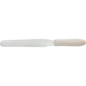 Winco  Dwl Industries Co. TWPS-7 Winco TWPS-7 Bakery Spatulas, 7-3/4"L Blade, White Polypropylene Handle image.