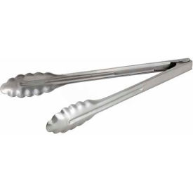 Winco  Dwl Industries Co. UT-12HT Winco UT-12HT Utility Tong Coiled Spring, Coiled Spring, 12"L, Extra Heavyweight Stainless Steel image.