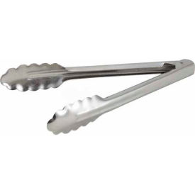 Winco  Dwl Industries Co. UT-9 Winco UT-9 Utility Tong Coiled Spring, Coiled Spring, 9"L, Heavyweight Stainless Steel image.