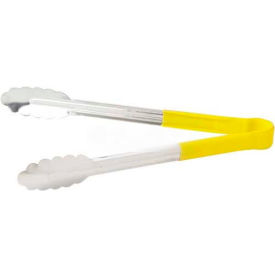 Winco  Dwl Industries Co. UTPH-12Y Winco UTPH-12Y Utility Tong Heat Resistant, Heat Resistant, 12"L, Yellow image.