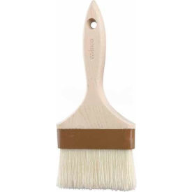Winco  Dwl Industries Co. WFB-40 Winco WFB-40 Flat Pastry/Basting Brushes, 4"W, Wood handle image.