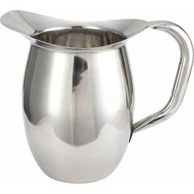 Winco  Dwl Industries Co. WPB-2 Winco WPB-2 Deluxe Bell Pitcher, 2 Qt, Stainless Steel image.