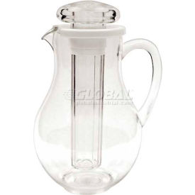 Winco  Dwl Industries Co. WPIT-19 Winco WPIT-19 Pitcher W/ Ice Tube, 2 Qt., Stainless Steel, 12/Pack image.