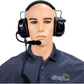 DISCOUNT TWO-WAY RADIO CORP HS65NR-X03 RCA HS65NR-X03 High Noise Reduction Two-Way Radio Headset, Over the Head, Dual Muff image.