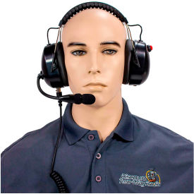 DISCOUNT TWO-WAY RADIO CORP HS65NR-X03S RCA HS65NR-X03S High Noise Reduction Two-Way Radio Headset, Over the Head, Dual Muff image.