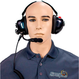 DISCOUNT TWO-WAY RADIO CORP HS75NR-X03 RCA HS75NR-X03 High Noise Reduction Two-Way Radio Headset, Behind the Head, Dual Muff image.