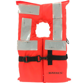Datrex Inc. DX320RTJ Datrex Offshore Life Vest, USCG Type I, Collared, Orange, Adult Universal, DX320RTJ image.