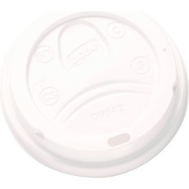 Dixie® Dome Drink-Thru Lids For 10 oz to 20 oz Paper Hot Cups White Pack of 100