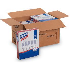 Dixie® Heavyweight Plastic Fork White Pack of 1000