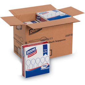 Dixie® Heavyweight Soup Spoons White Pack of 1000