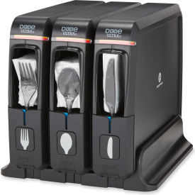 Dixie® SmartStock Wrapped Cutlery Dispenser Black