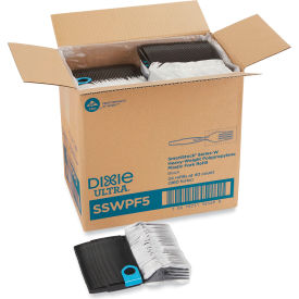 Dixie® SmartStock Wrapped Refill Fork Polypropylene Black Pack of 960