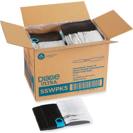 Dixie® SmartStock Wrapped Refill Knife Polypropylene Series-W Black Pack of 1000