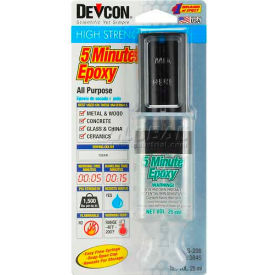 Itw Brands 20845 Devcon® 5 Minute®  Fast Drying Epoxy (S-208), 20845, 25ml Syringe image.