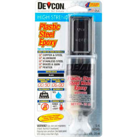 Itw Brands 62345 Devcon® Plastic Steel® Epoxy (S-6), 62345, 25ml Syringe image.