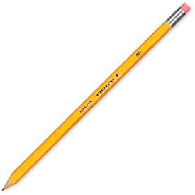 Dixon Ticonderoga 12886 Dixon® Oriole Presharpened HB #2 Pencil, Nontoxic, Yellow Barrel, Dozen image.