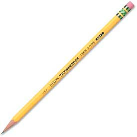 Dixon Ticonderoga 13882 Dixon® Ticonderoga Woodcase HB #2 Pencil With Eraser, Soft, Yellow Barrel, Dozen image.