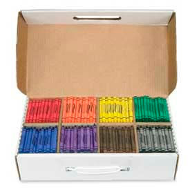 Dixon Ticonderoga 32350 Dixon® Prang Crayons Master Pack, Assorted Colors, 800/Box image.