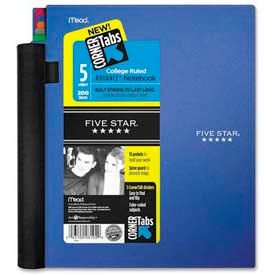 Mead Products 6326 Mead® Five Star 5-Subject Advance Notebook, 8-1/2" x 11", College Ruled, 200 Sheets/Pad image.