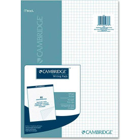Mead Products 59878 Mead® Cambridge Quad Writing Pad, 8-1/2" x 11", Quad Ruled, White, 80 Sheets/Pad image.