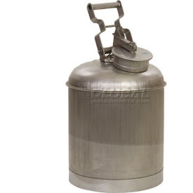 Justrite Safety Group 1325 Eagle Disposal Can Stainless, 5 Gallons, 1325 image.