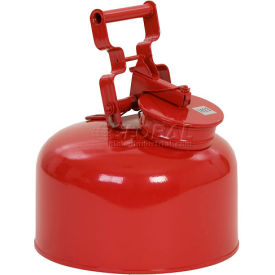 JUSTRITE SAFETY GROUP 1423 Eagle Disposal Can Galvanized - Red - 2.5 Gallons, 1423 image.