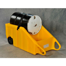 Justrite Safety Group 1617Y Eagle Drum Containment Dolly 1617Y - 70 Gallon Cap. - 10" Wheels - Polyethylene image.