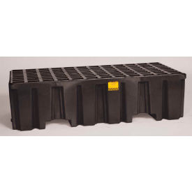 Justrite Safety Group 1620BND Eagle 1620BND 2 Drum Spill Containment Pallet - Black no Drain image.