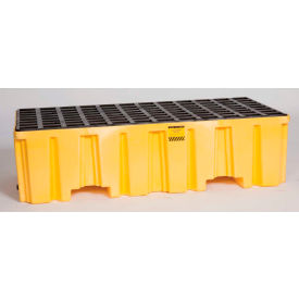 Justrite Safety Group 1620ND Eagle 1620ND 2 Drum Spill Containment Pallet - Yellow no Drain image.