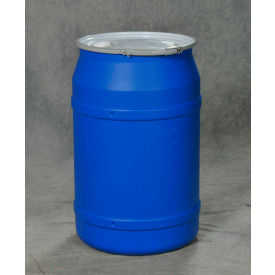 Eagle Manufacturing Co. 1656MBBG Eagle Blue Plastic Lab Pack Drum 1656MBBG with Metal Lever Lock & Bung Lid - Straight Sided - 55 Gal image.
