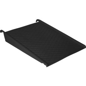 Justrite Safety Group 1689B Eagle 1689B Spill Containment Poly Pallet Ramp - Black image.