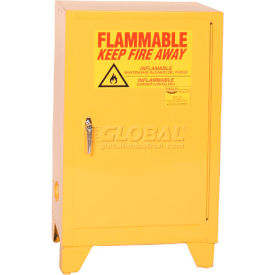 Justrite Safety Group 1924XLEGS Eagle Flammable Liquid Tower™ Safety Cabinet with Self Close - 12 Gallon image.