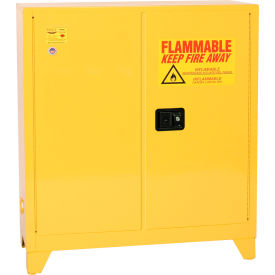 Justrite Safety Group 3010XLEGS Eagle Flammable Liquid Tower™ Safety Cabinet with Self Close - 30 Gallon image.