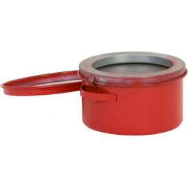 Justrite Safety Group B601 Eagle Bench Can - Metal - Red - 1 qt. image.