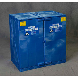 Justrite Safety Group M24CRA Eagle Modular Quik-Assembly Poly Acid & Corrosive Cabinet with Manual Close - 24 Gallon image.