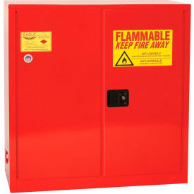 Justrite Safety Group PI30X Eagle Paint/Ink Safety Cabinet with Self Close BiFord - 40 Gallon Red image.