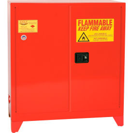 Justrite Safety Group PI32XLEGS Eagle Paint/Ink Tower™ Safety Cabinet with Manual Close - 40 Gallon image.