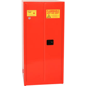 Justrite Safety Group PI62X Eagle Paint/Ink Safety Cabinet with Manual Close - 96 Gallon Red image.