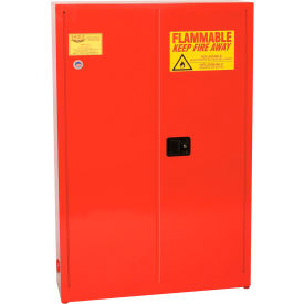 Justrite Safety Group PI7710X Eagle Paint/Ink Safety Cabinet with Self Close - 30 Gallon Red image.
