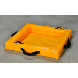 Justrite Safety Group T8001 Eagle 10 Gal. Quik-Deploy SpillNest™, 2 x 2 x 4", Yellow, T8001 image.