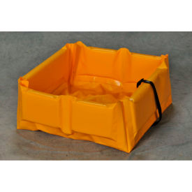 Justrite Safety Group T8001FS Eagle 15 Gal. Folding Quik-Deploy SpillNest™, 2 x 2 x 6", Yellow, T8001FS image.