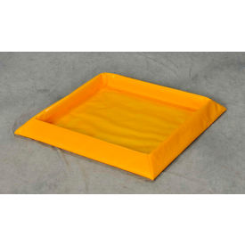 Justrite Safety Group T8101 Eagle 1 Drum SpillNEST™ Utility Tray T8101 without Grate 32-1/4" x 32-1/4" x 3" -10 Gallon Cap image.