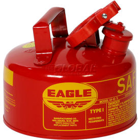 Justrite Safety Group UI10S Eagle Type I Safety Can - 1 Gallon - Red image.