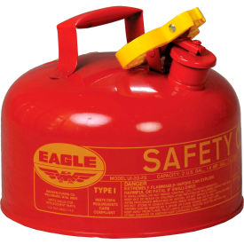 JUSTRITE SAFETY GROUP UI20S Eagle Type I Safety Can - 2 Gallons - Red image.