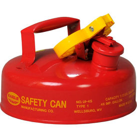 Justrite Safety Group UI4S Eagle Type I Safety Can - 2 Quarts - Red image.