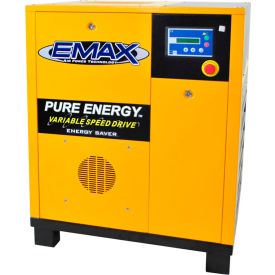 EMAX ERV0070001, 7.5HP Rotary Screw Compressor Tankless, 145 PSI, 29 CFM, 1PH 208/230V